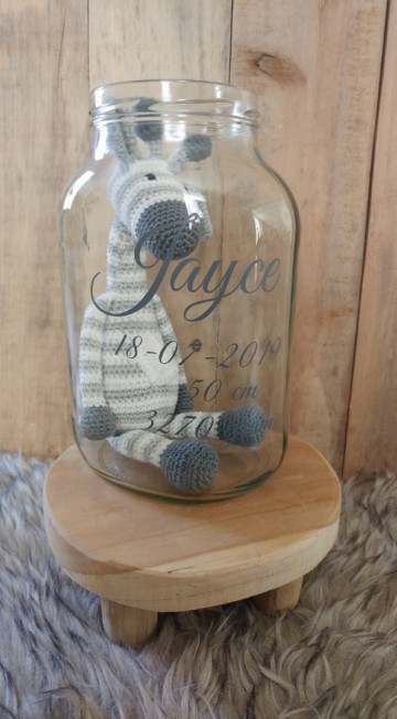 Babykado naam en gegevens geboorte