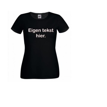 Dames shirt eigen tekst