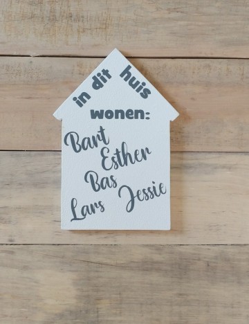 Naambord huisje